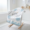 Arctic Narwhal Baby Blanket Free Crochet Pattern