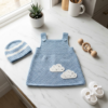 Powder Blue Baby Crochet Dress Free Pattern