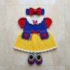 Snow White Baby Dress Set Free Crochet Pattern