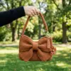 Chunky Bow Shoulder Bag Free Crochet Pattern