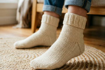 Cozy Cream Ankle Socks Free Crochet Pattern