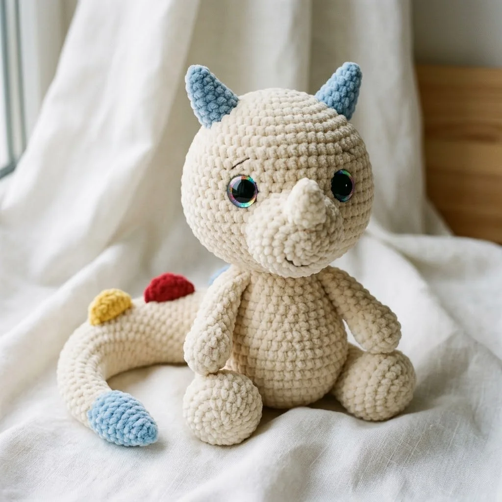 Cream Dragonite Amigurumi Plush Pattern