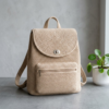 Cream Minimalist Everyday Backpack Free Crochet Pattern