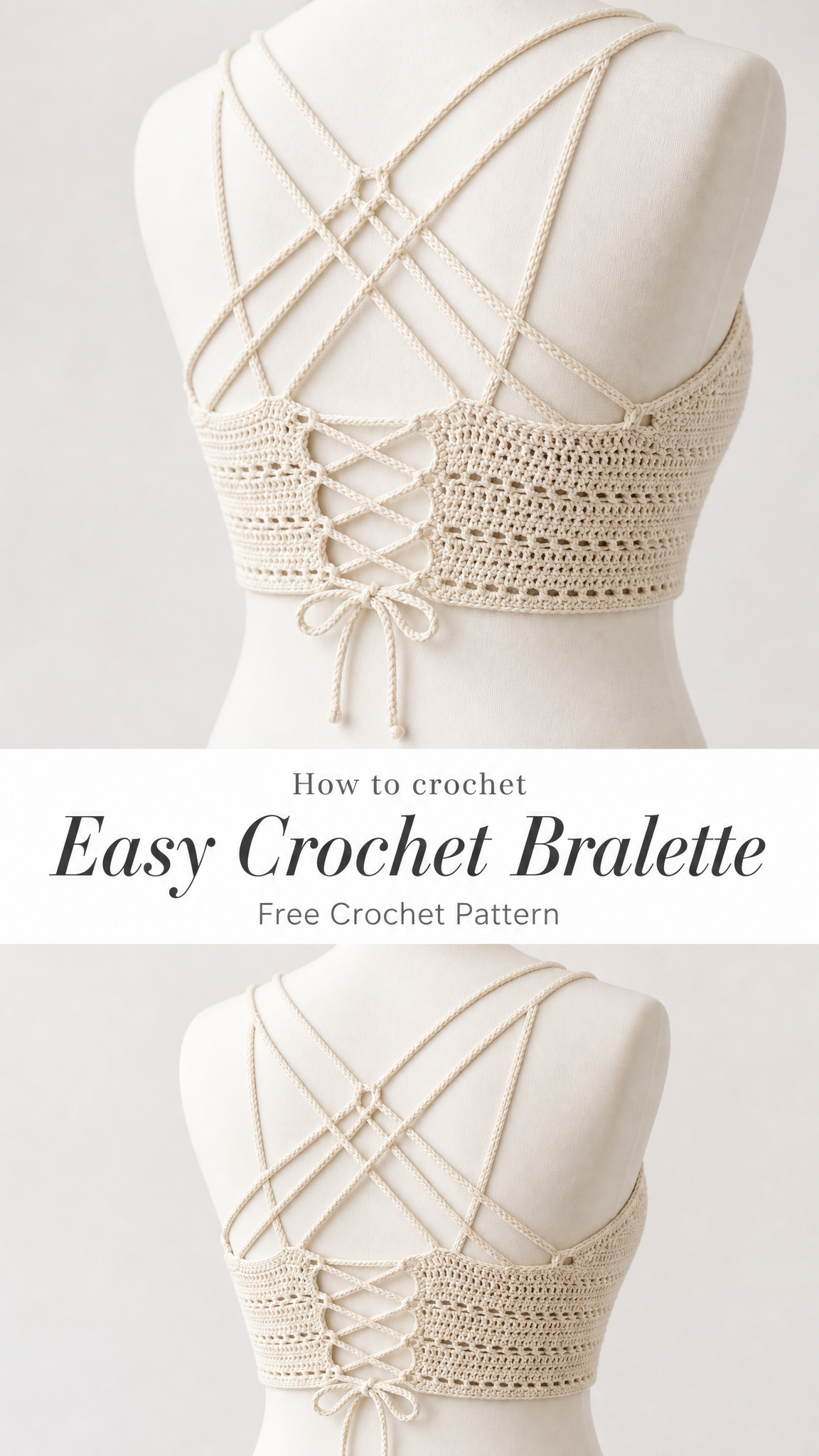 Easy Crochet Bralette Free Crochet Pattern