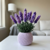 Lavender Bouquet Crochet Pot Free Crochet Pattern