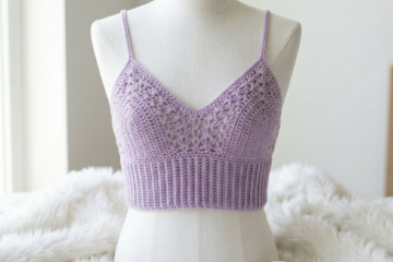 Lavender Summer Crop Top Free Crochet Pattern
