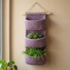 Lavender Three-Tier Hanging Basket Free Crochet Pattern