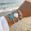 Ocean Charm Bracelet with Starfish and Seahorse Free Crochet Pattern