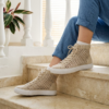 Openwork Lace High Top Sneakers Free Crochet Pattern