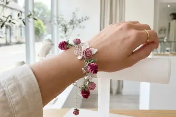 Peach Blossom Orchard Charm Bracelet Free Crochet Pattern