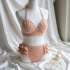 Pink Mermaid Shell Bikini Top Free Crochet Pattern
