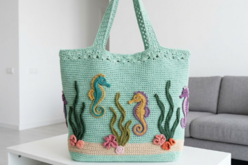 Seahorse Garden Crochet Bag Free Pattern