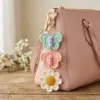 Spring Butterfly and Daisy Bag Charm Free Crochet Pattern
