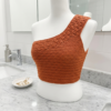 Terracotta Asymmetric Crochet Top Free Pattern