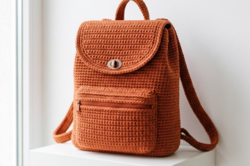 Terracotta Boho Crochet Backpack Free Pattern