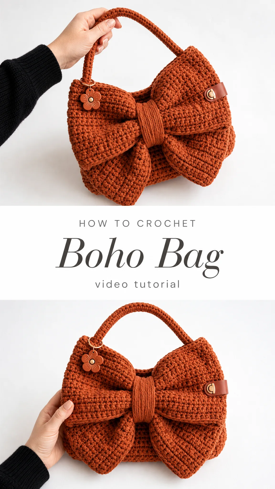 Terracotta Bow Bag Free Crochet Pattern