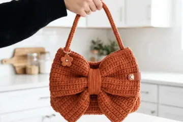 Terracotta Bow Bag Free Crochet Pattern