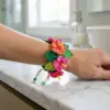 Tropical Hibiscus Crochet Bracelet Free Pattern