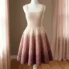 Blush Ombre Fit and Flare Crochet Dress Free Pattern