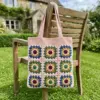 Boho Granny Square Tote Bag Free Crochet Pattern