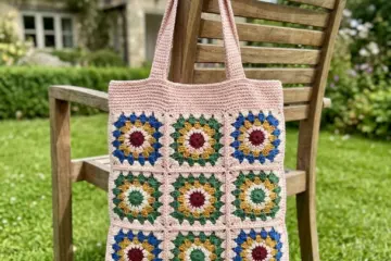 Boho Granny Square Tote Bag Free Crochet Pattern