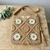 Daisy Granny Square Crossbody Bag Free Crochet Pattern