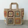 Granny Square Tote Bag Free Crochet Pattern