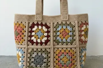 Granny Square Tote Bag Free Crochet Pattern