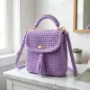 Lavender Chic Backpack Free Crochet Pattern