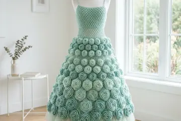 Mint Garden Party Crochet Dress Free Crochet Pattern