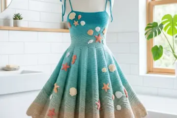 Ocean Wave Seashell Dress Free Crochet Pattern