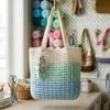 Ombre Beach Tote Bag Free Crochet Pattern