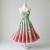 Ombre Floral Garden Dress Free Crochet Pattern