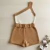 One-Shoulder Color Block Romper Free Crochet Pattern
