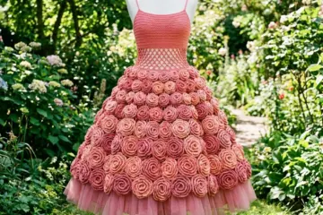 Pink Rose Garden Crochet Dress Free Crochet Pattern