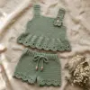 Sage Green Boho Baby Set Free Crochet Pattern
