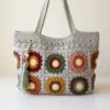 Sunburst Granny Square Tote Free Crochet Pattern