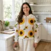 Sunflower Garden Crochet Hoodie Free Crochet Pattern