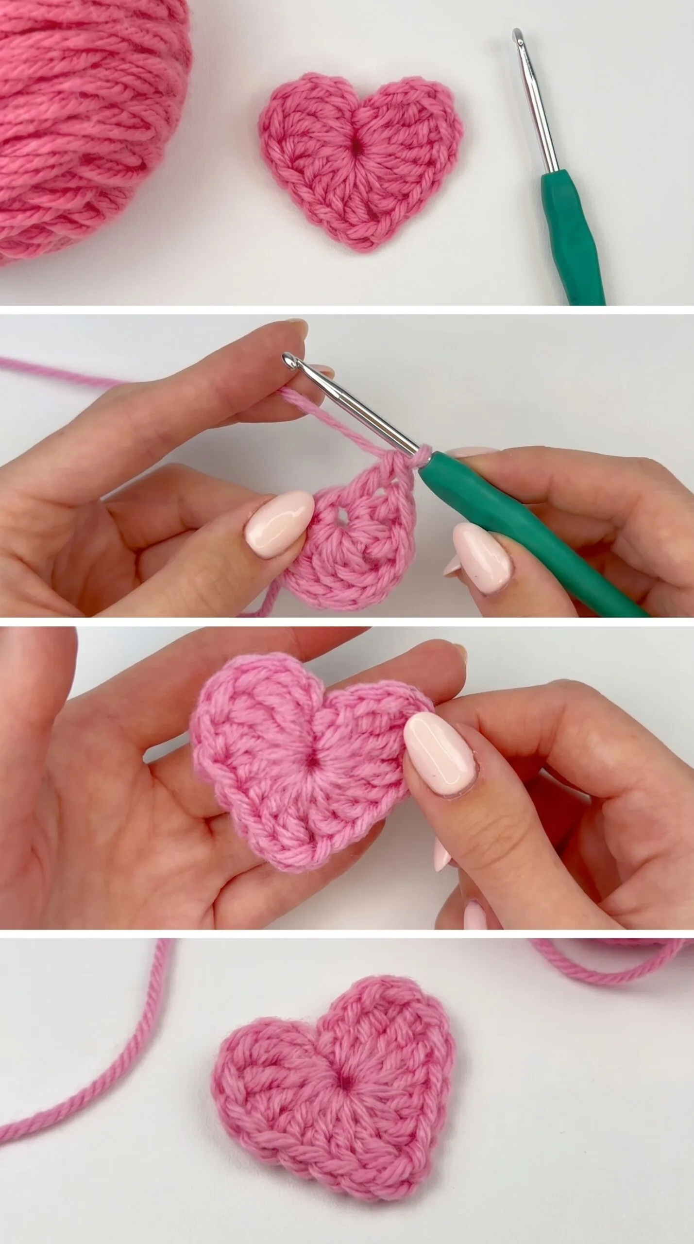 Crochet Heart Applique: A Sweet Romantic Detail pattern