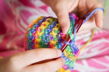 crocheting a blanket
