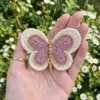 Beaded Butterfly Ornament Free Crochet Pattern