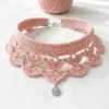 Blush Pink Lace Choker Necklace Free Crochet Pattern