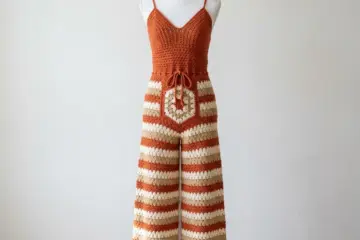 Boho Striped Crochet Jumpsuit Free Crochet Pattern