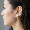 Cherry Blossom Ear Cuff Free Crochet Pattern