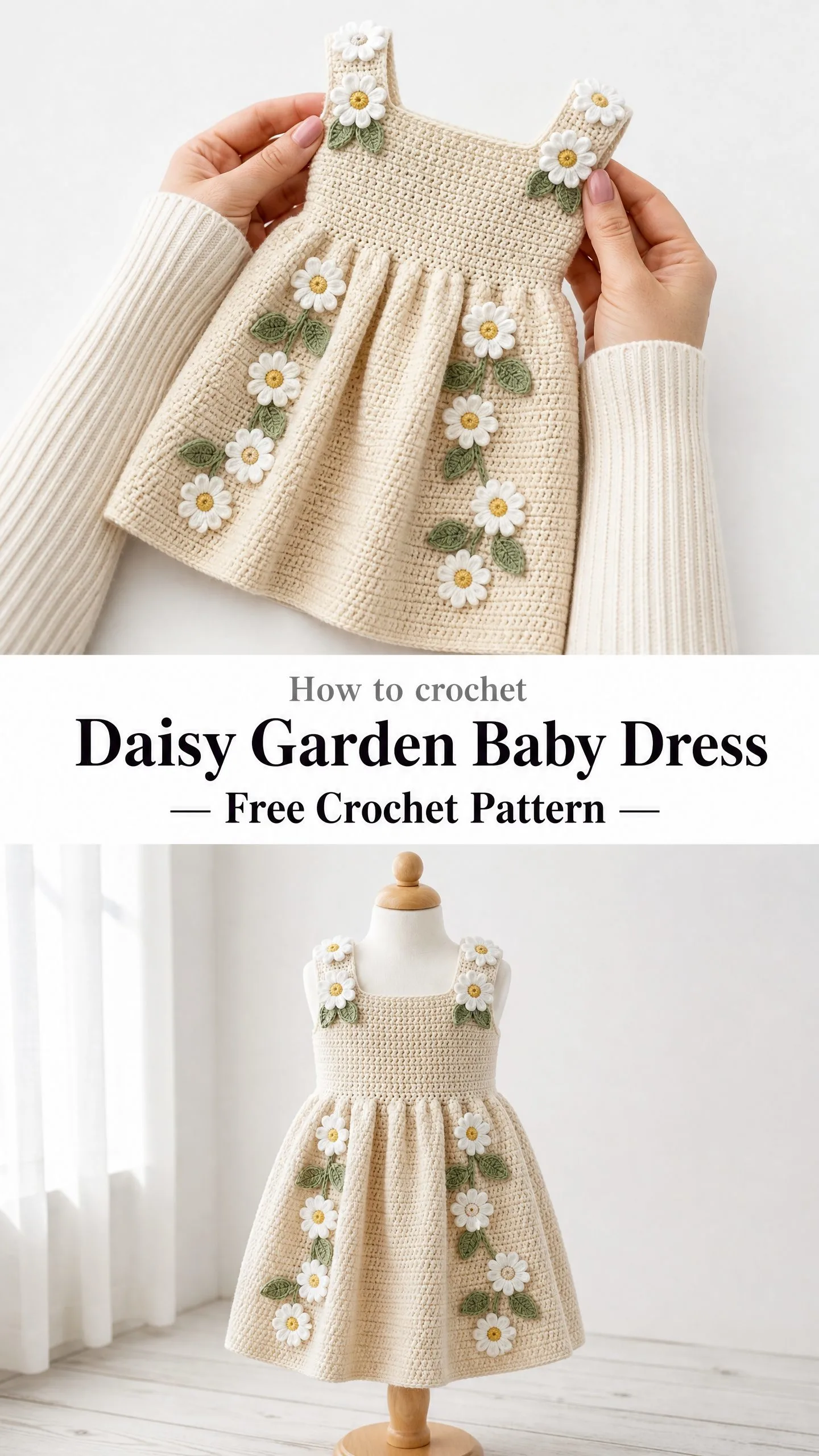Daisy Garden Baby Dress Free Crochet Pattern