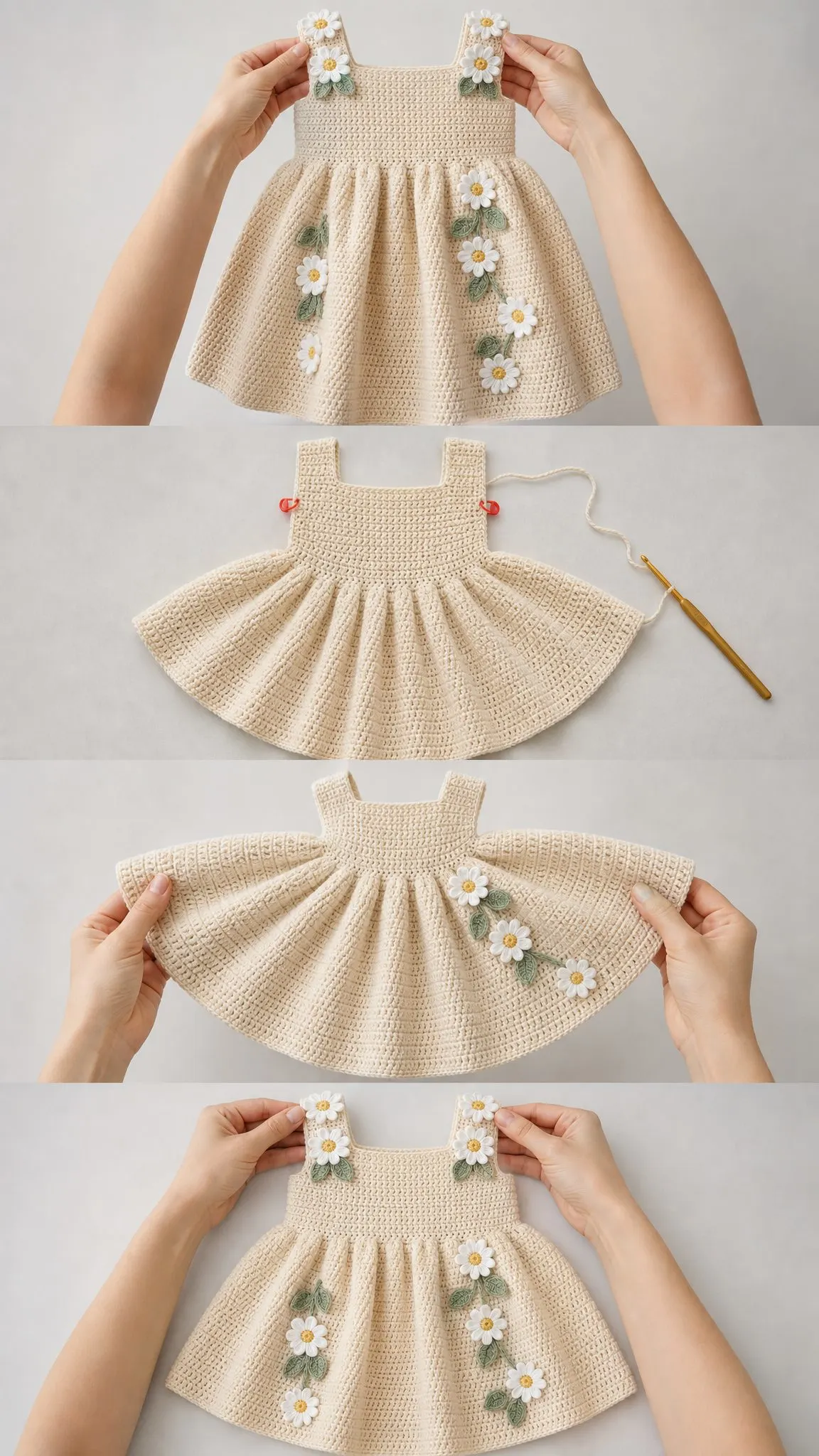 Daisy Garden Baby Dress Free Crochet Pattern