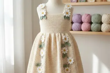 Daisy Garden Baby Dress Free Crochet Pattern