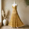Golden Pineapple Lace Maxi Dress Free Crochet Pattern