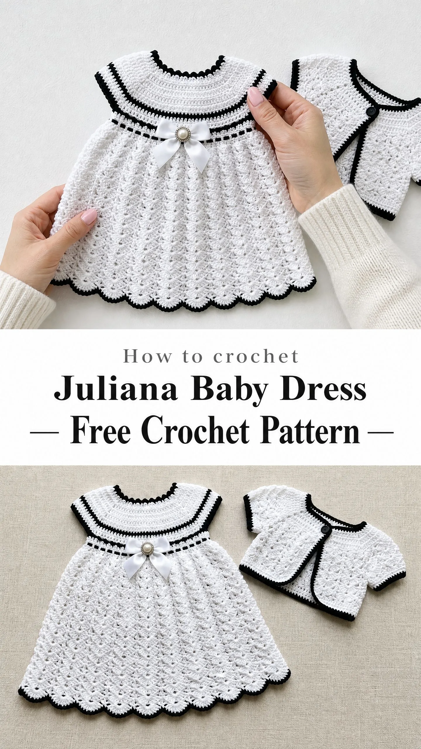 Juliana Baby Dress Free Crochet Pattern