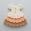Layered Ruffle Doll Dress Free Crochet Pattern